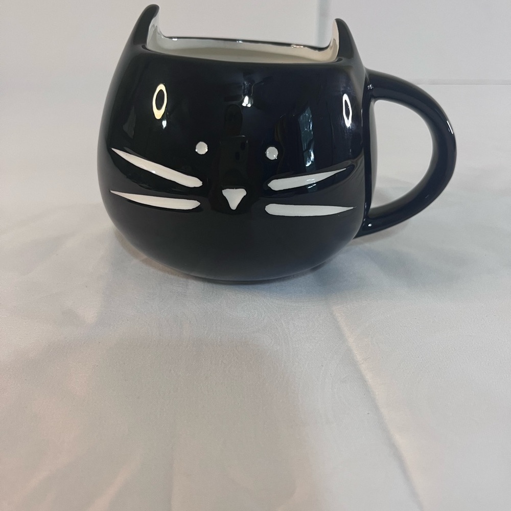 Black Cat Ceramic Mug Halloween